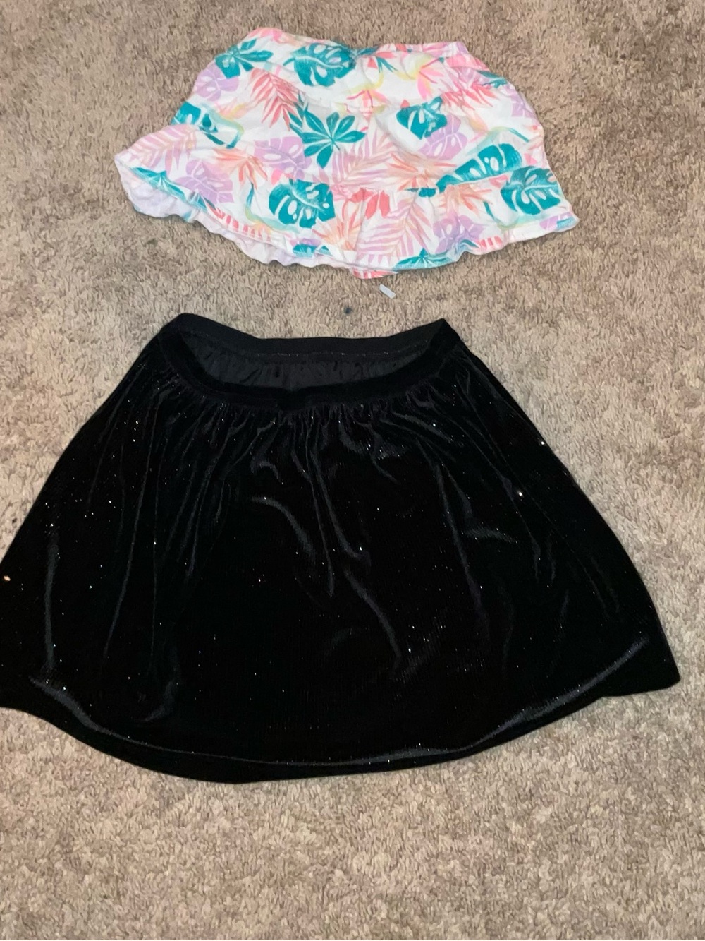 Black Velvet A-Line Women's Skirt - Classic Everyday Style
